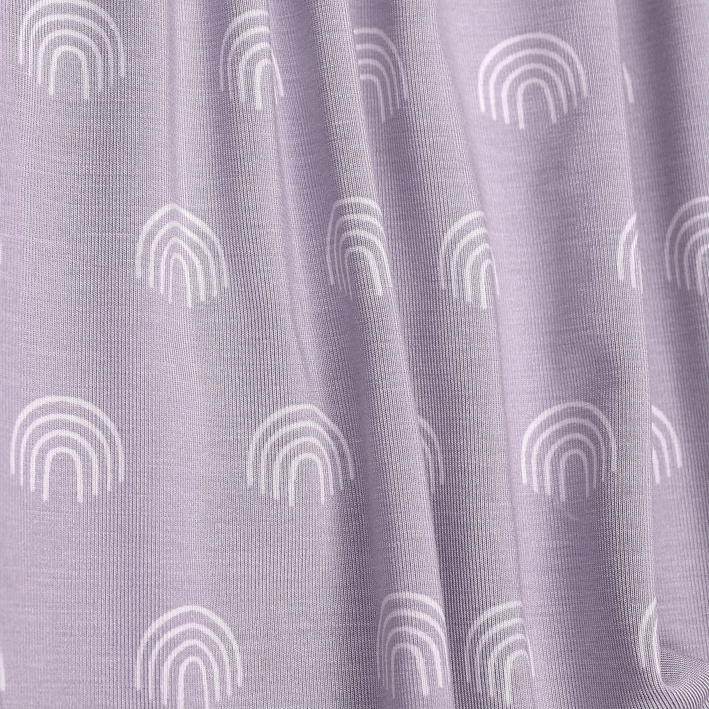 Lavender Rainbows Crib Sheet