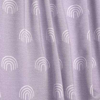 Lavender Rainbows Twin Sheet With Pillow Case