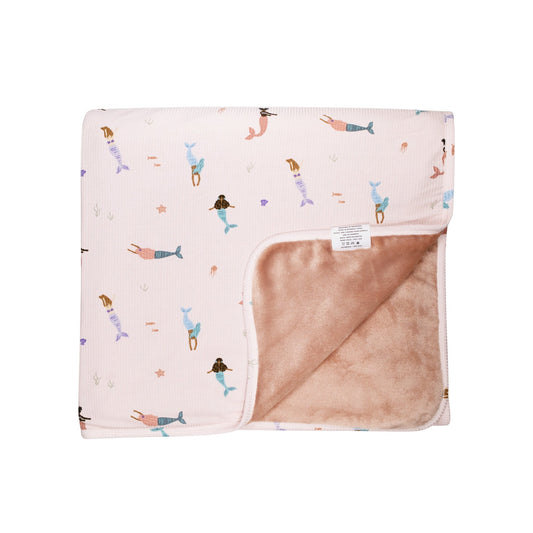 Mermaids Small Ribbed Youth Blanket