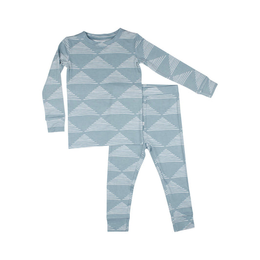Blue Triangles Two-Piece Set