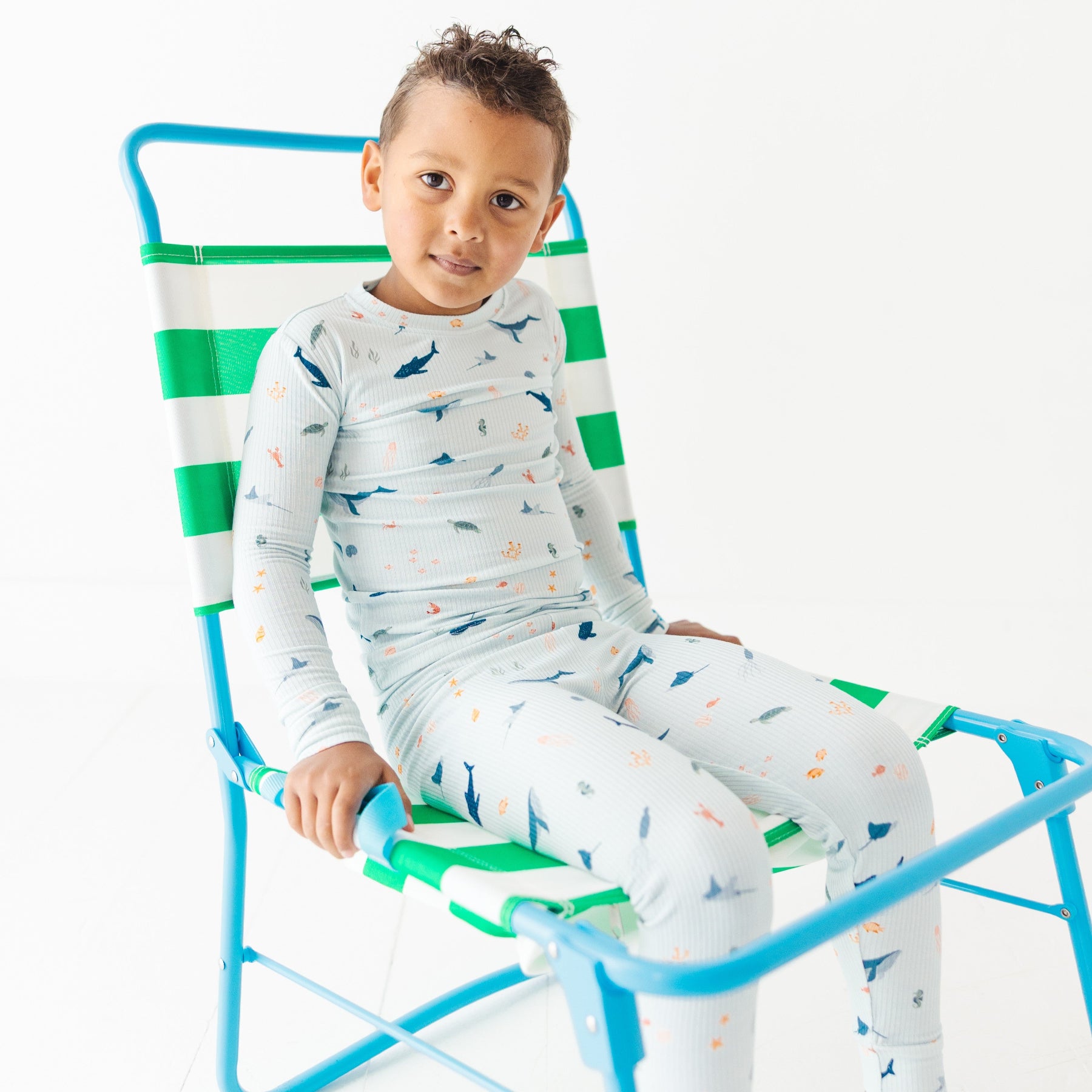 Under The Sea Small Ribbed Two-Piece Set – Brave Little Ones