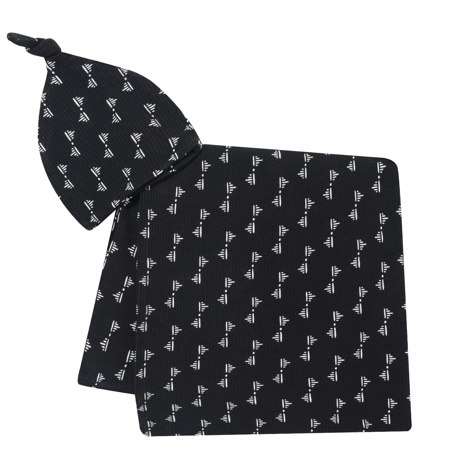 Black discount swaddle set