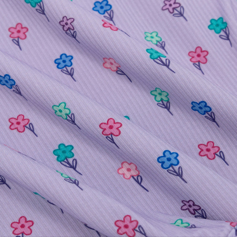 Lilac Daisies Small Ribbed