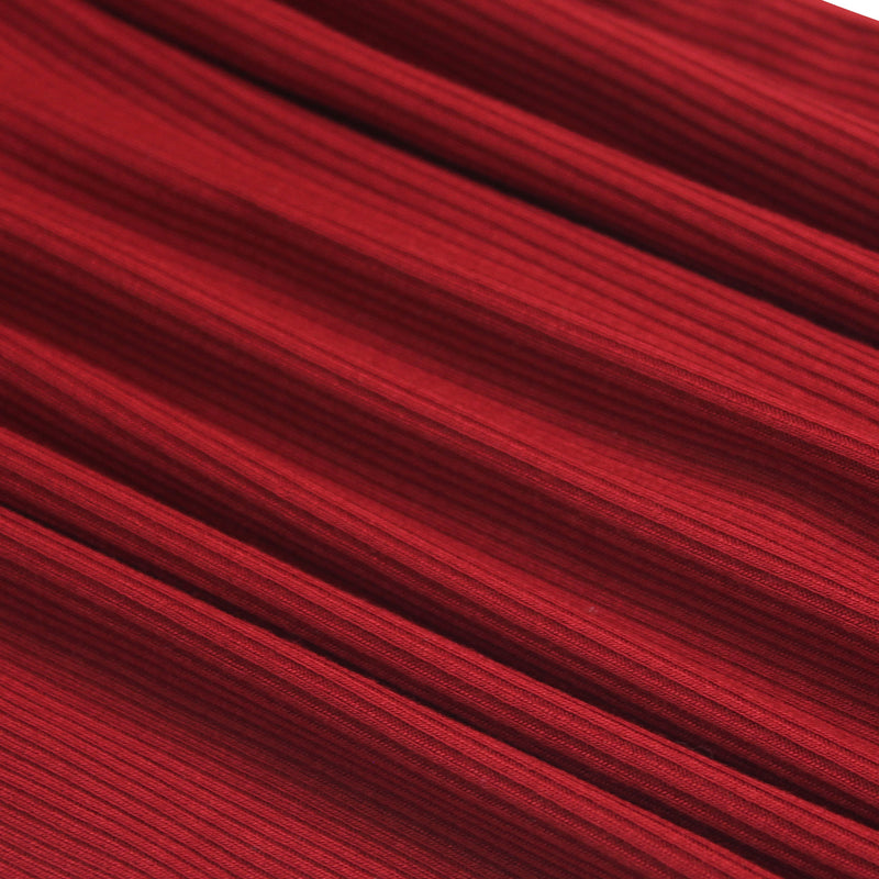 Berry Red Small Ribbed