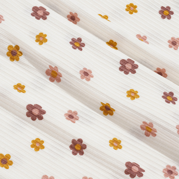 Pink Daisies Small Ribbed