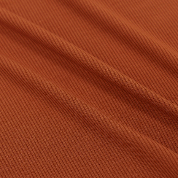 Burnt Orange Small Ribbed