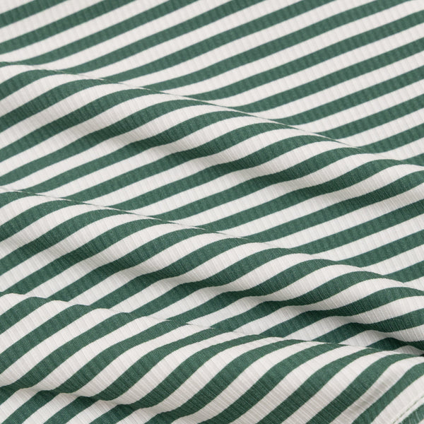 Eucalyptus Green Stripe Small Ribbed