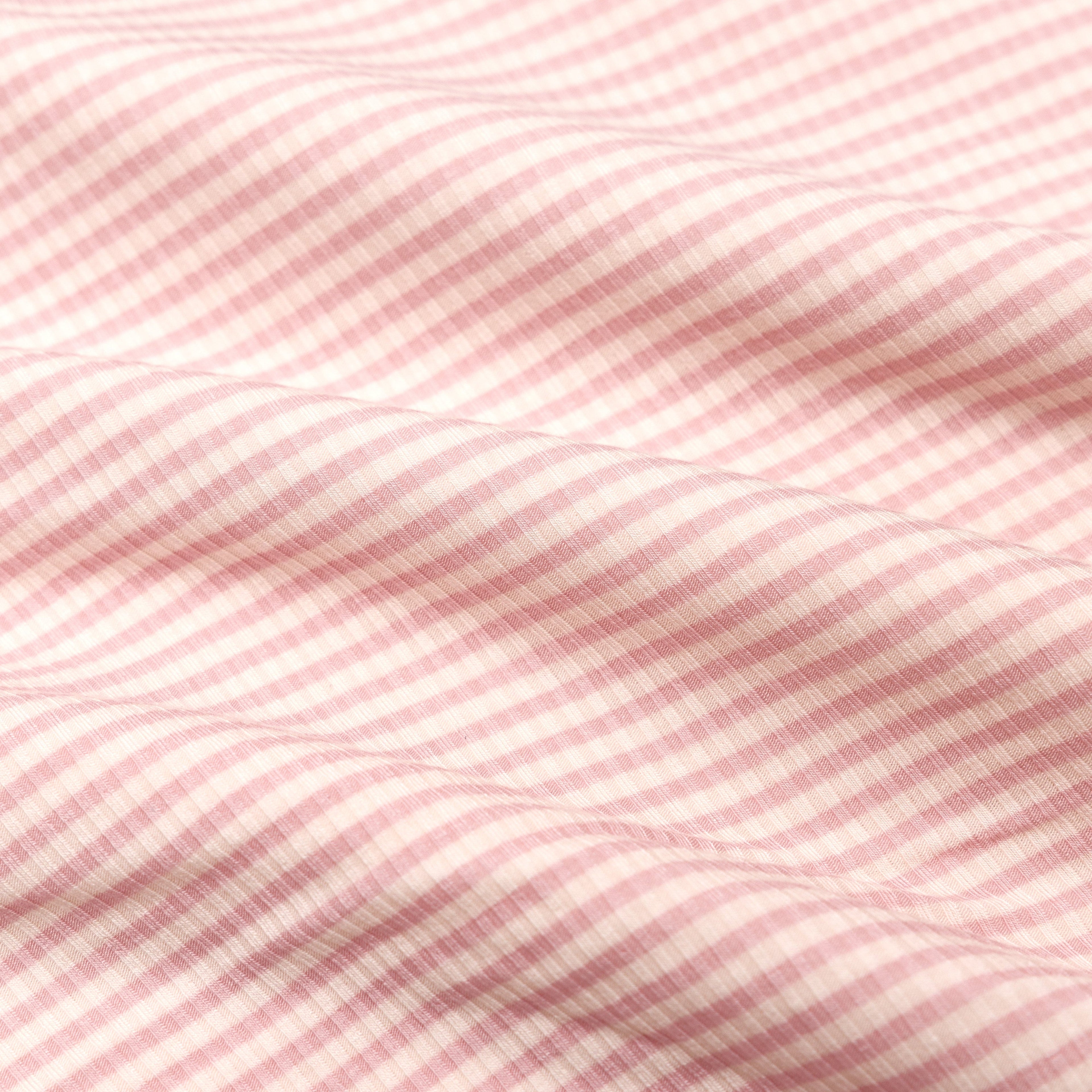 Blush Small Stripe Ribbed