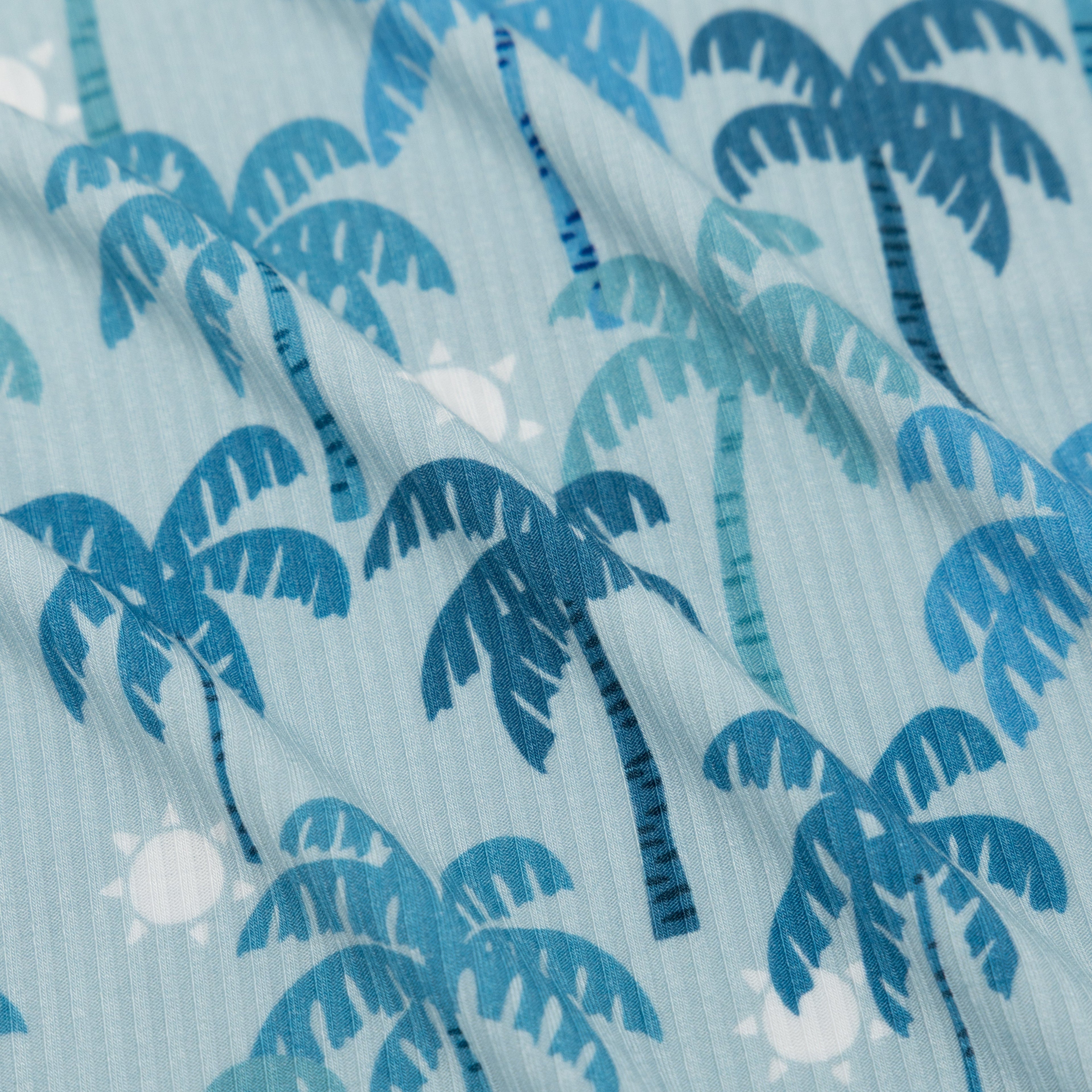 Coastal Blue Palms Small Ribbed