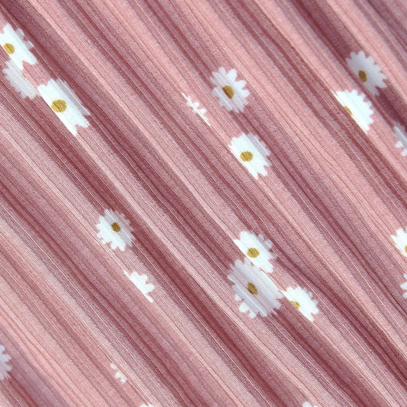 Mauve Blooms Small Ribbed