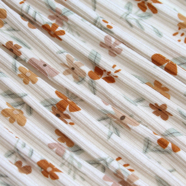 Autumn Floral Small Ribbed