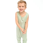 Dusty Sage Small Ribbed Harem Romper