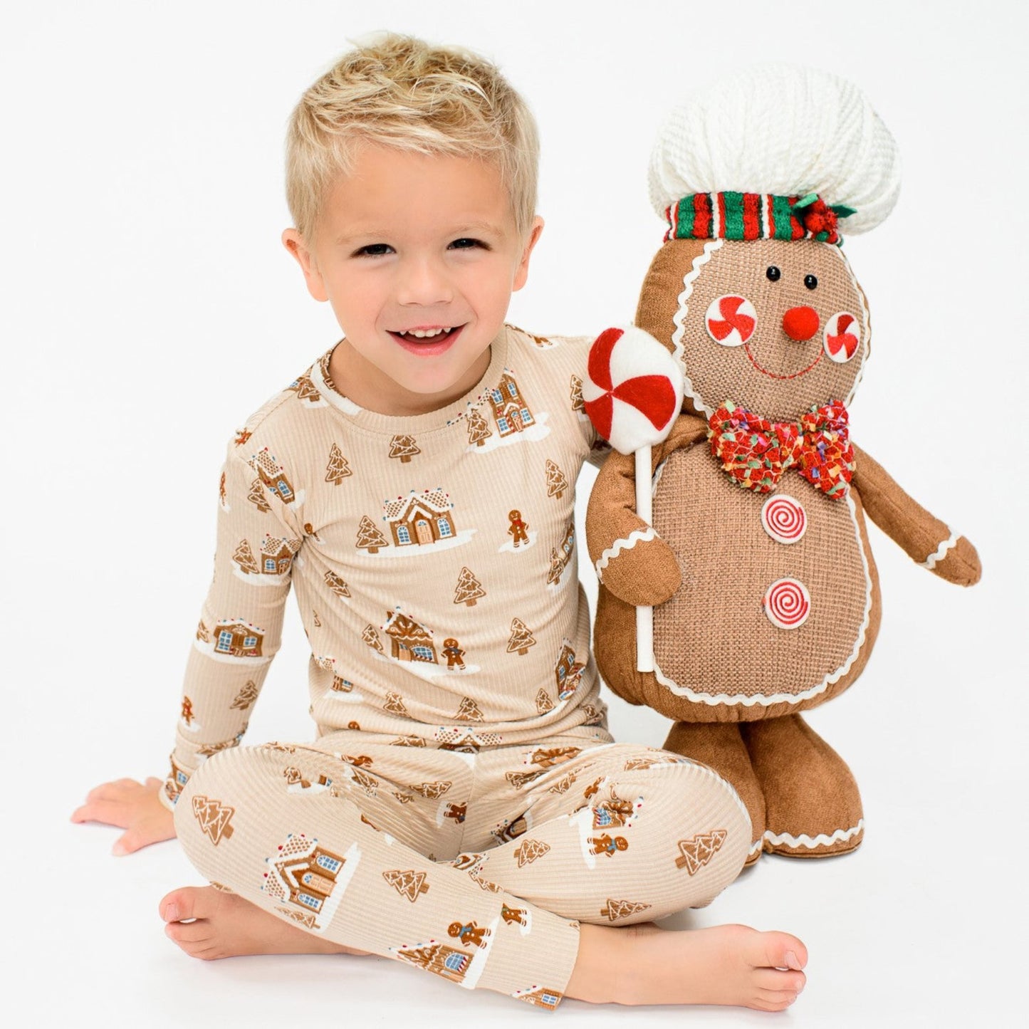 Gingerbread Small Ribbed Two-Piece Set