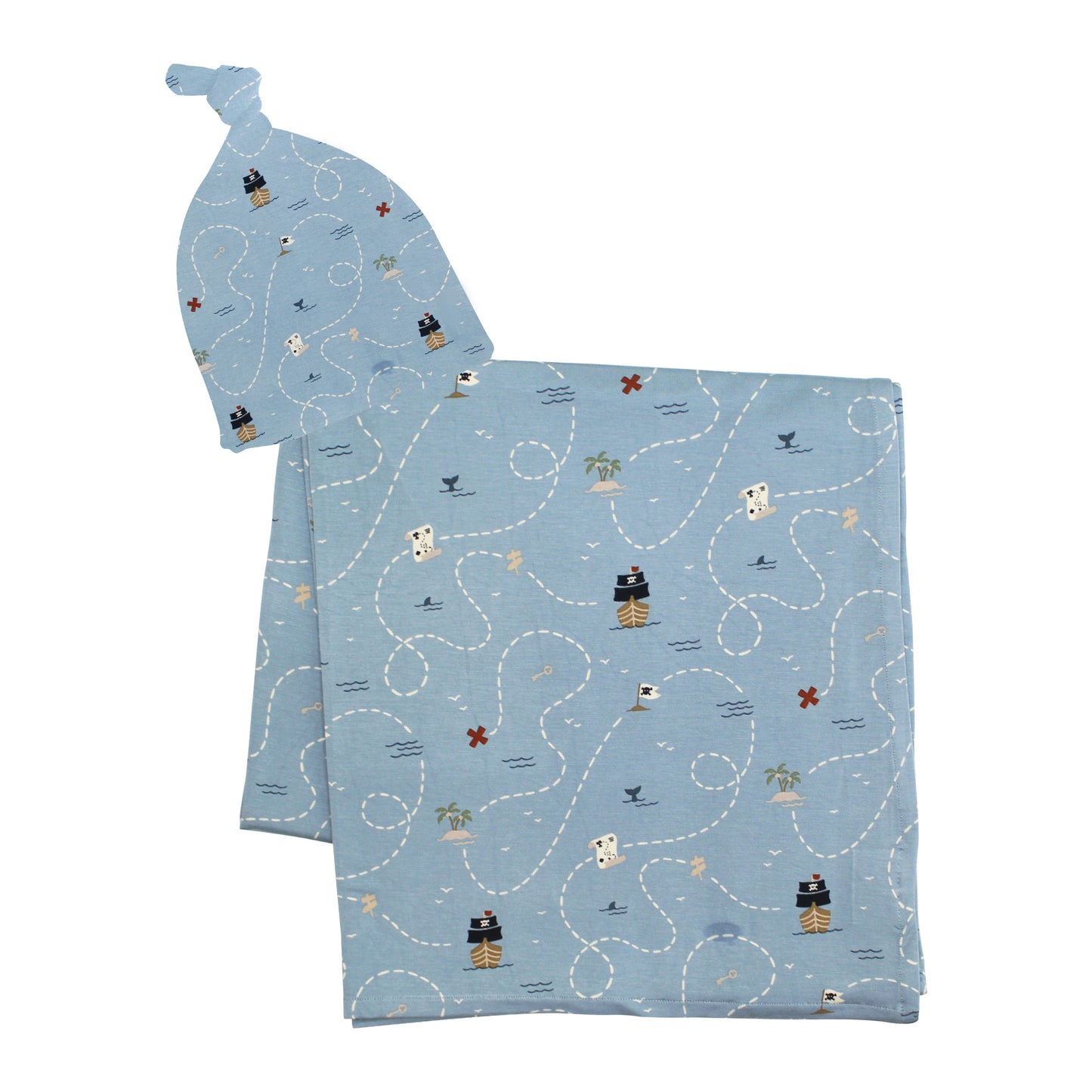 Pirate Ships Stretchy Swaddle Set