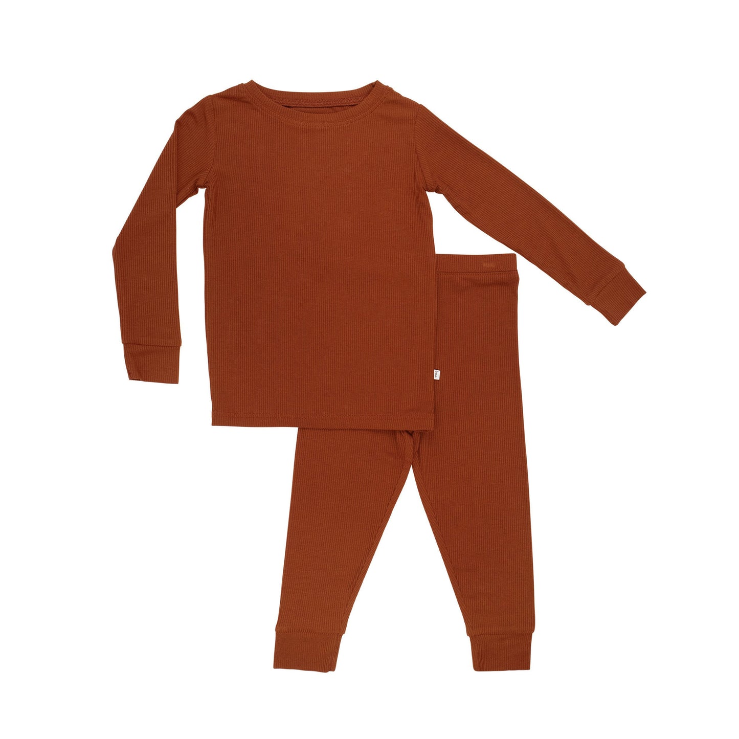 Rust Small Ribbed Two-Piece Set