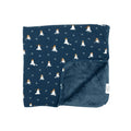 Snowmen Small Ribbed Toddler Blanket