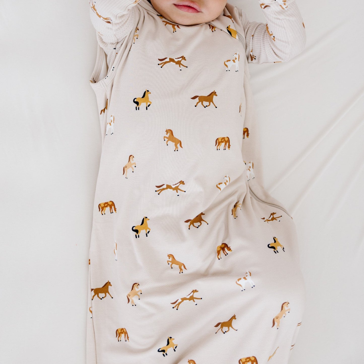 Horses Sleep Sack & Zip Romper Set