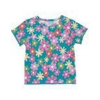 Retro Daisies Lettuce-Edge Ribbed Shirt