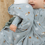 Space Explorers Small Ribbed Youth Blanket