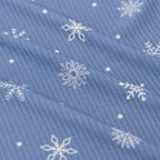Snowflakes Small Ribbed Toddler Blanket