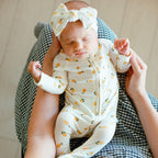 Lemons Small Ribbed Bow