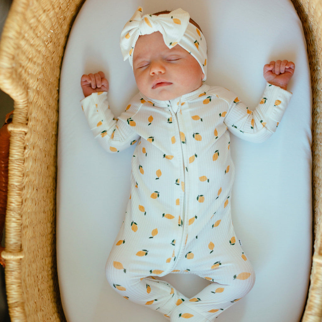 Lemons Small Ribbed Bow