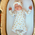 Lemons Small Ribbed Zip Romper