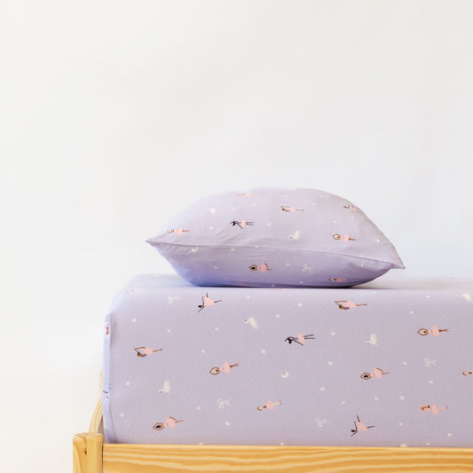 Ballerinas Twin Sheet With Pillow Case