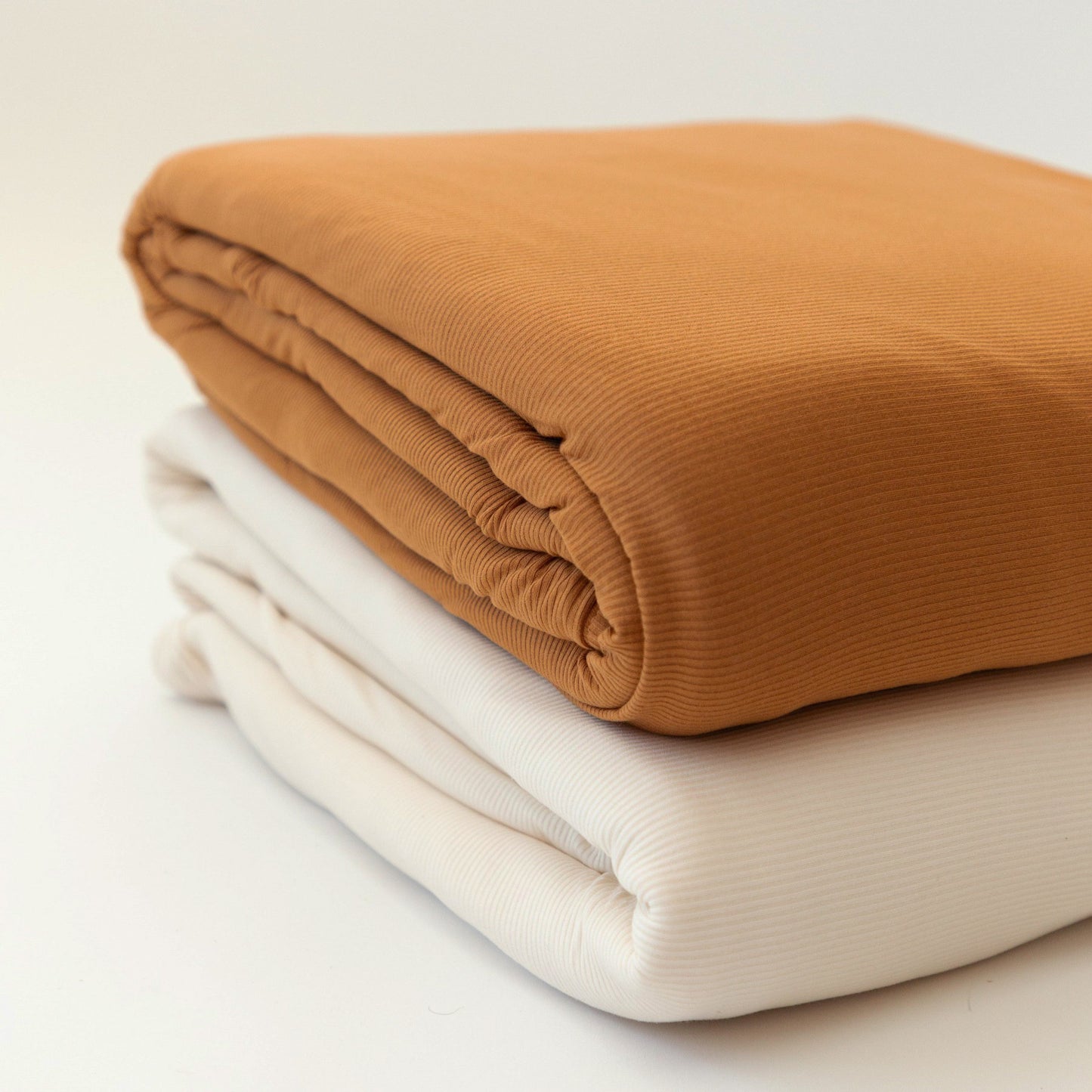 Cream Small Ribbed Toddler Blanket