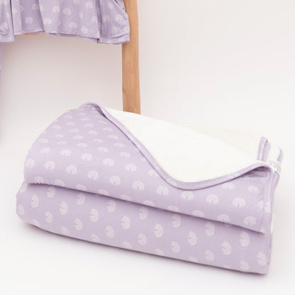 Lavender Rainbows Toddler Blanket