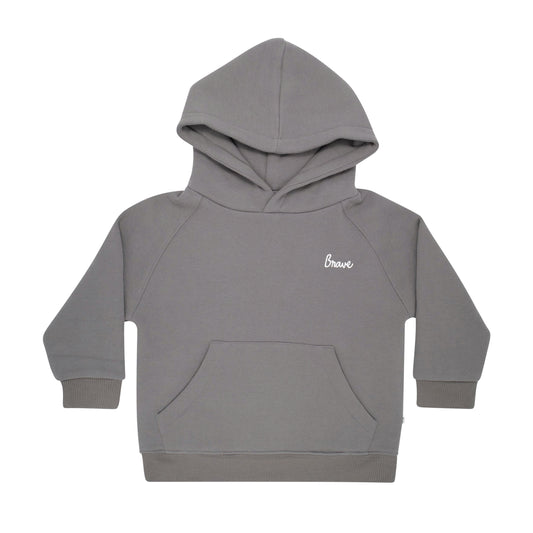 Brave Dark Charcoal Fleece Hoodie