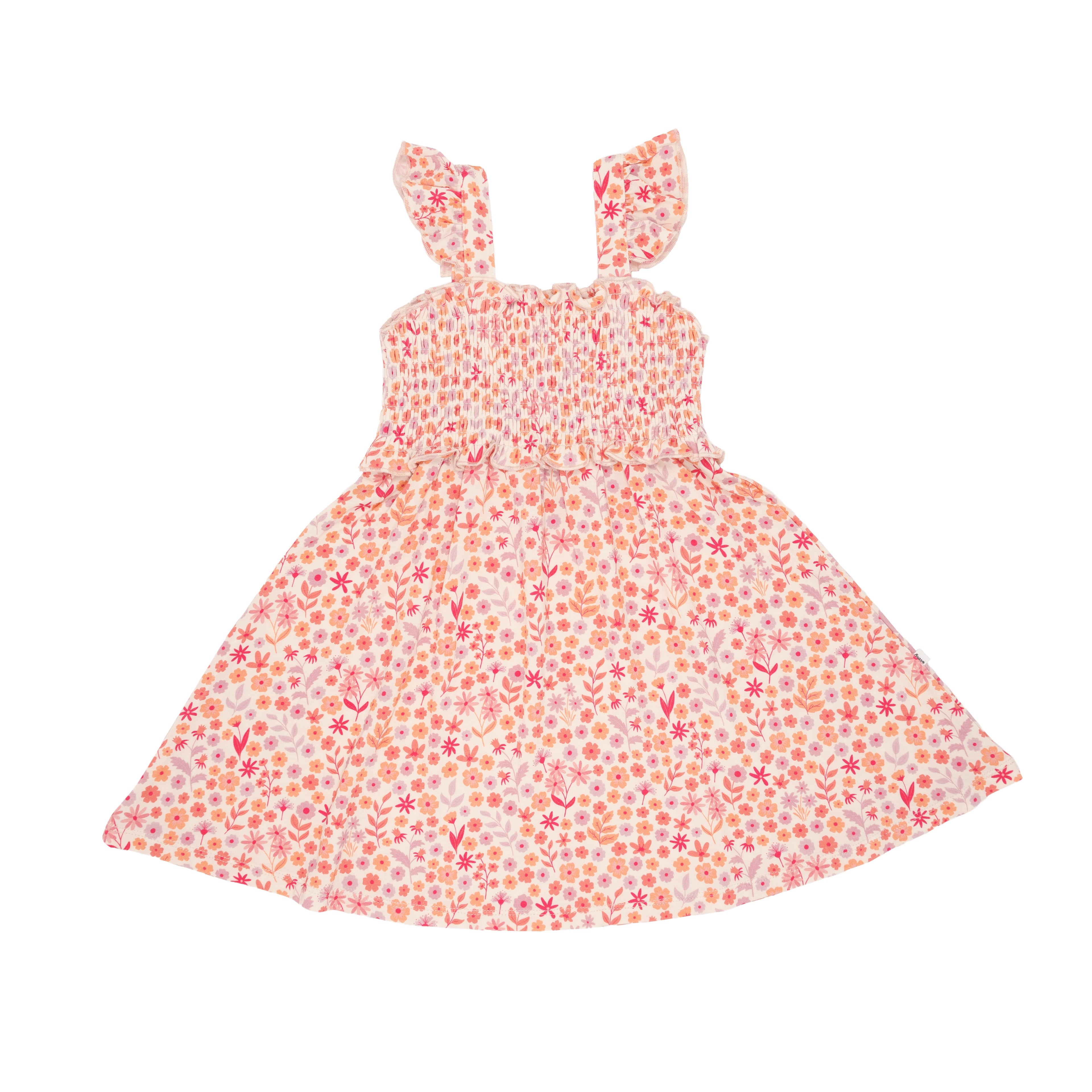 Spring Fields Flutter Sleeve Dress