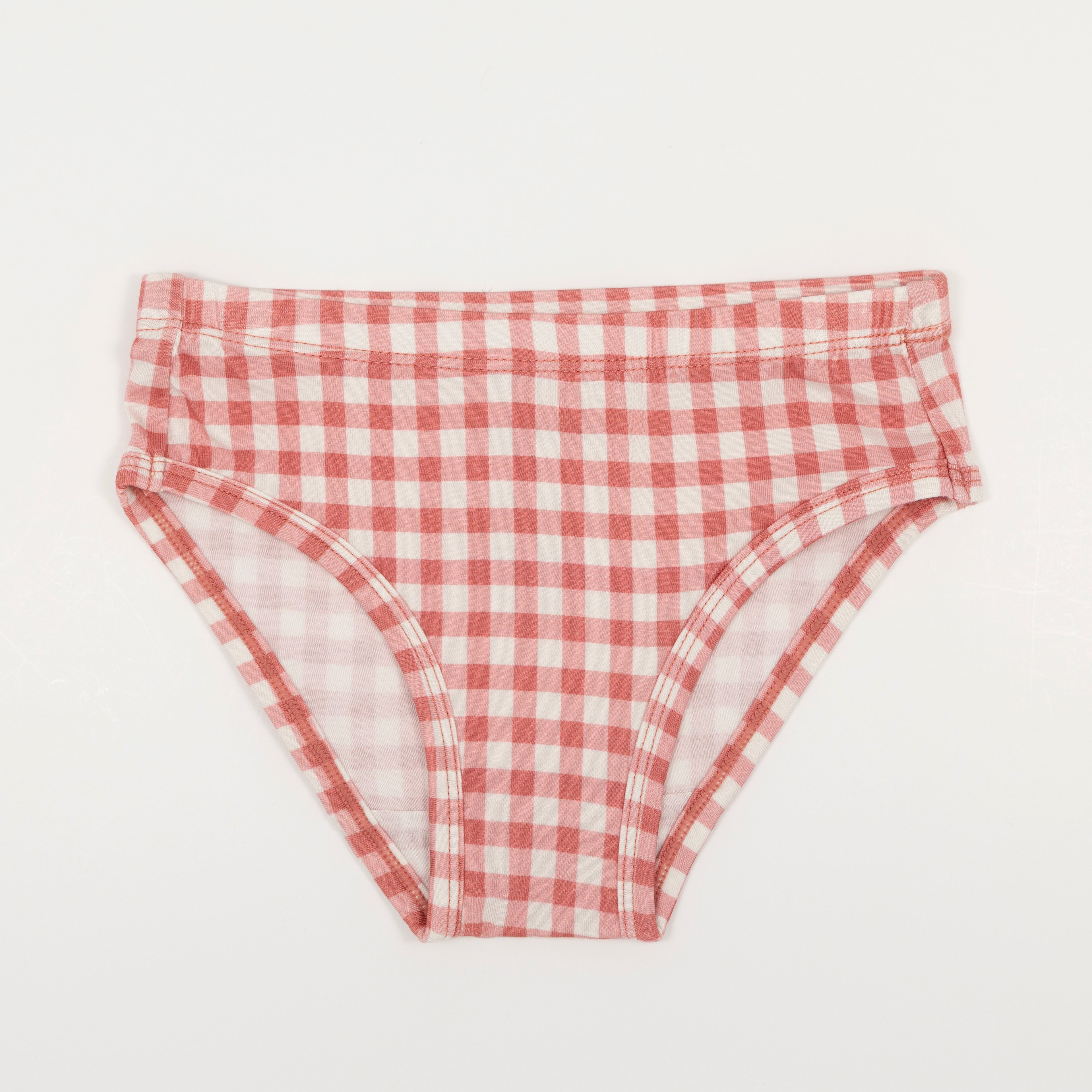 Fairy Garden, Mauve Small Gingham and Ballet Pink Small Ribbed Underwear 3 pack