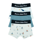 Nautical Boats, Glacier Blue and Under The Sea Boxer Brief 3 pack