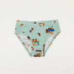 Farmers Market, Oranges and Watermelon Pink Gingham Small Ribbed Underwear 3 pack