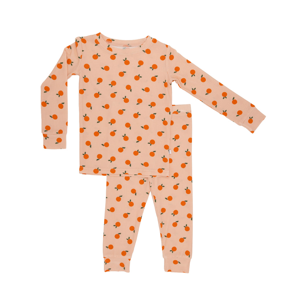 Oranges Small Ribbed Two-Piece Set