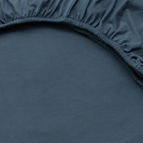 Dark Steel Blue Crib Sheet