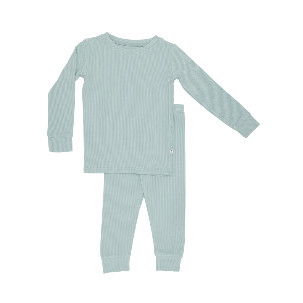 Harbor Blue Small Ribbed Two-Piece Set