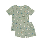 Sage Bunnies Small Ribbed Shorts Two-Piece Set