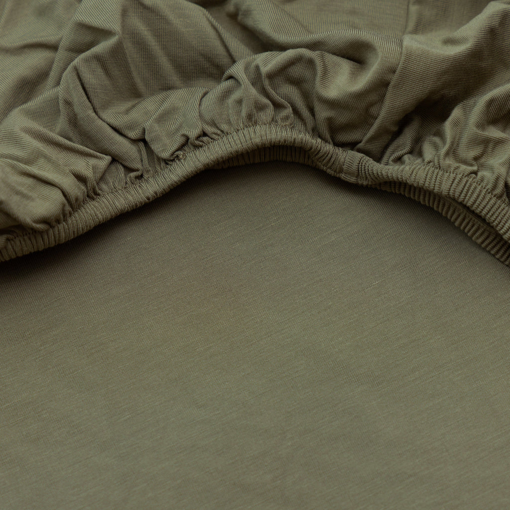 Olive Crib Sheet