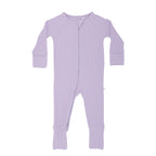 Lavender Small Ribbed Zip Romper