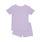 Lavender Small Ribbed Shorts Two-Piece Set