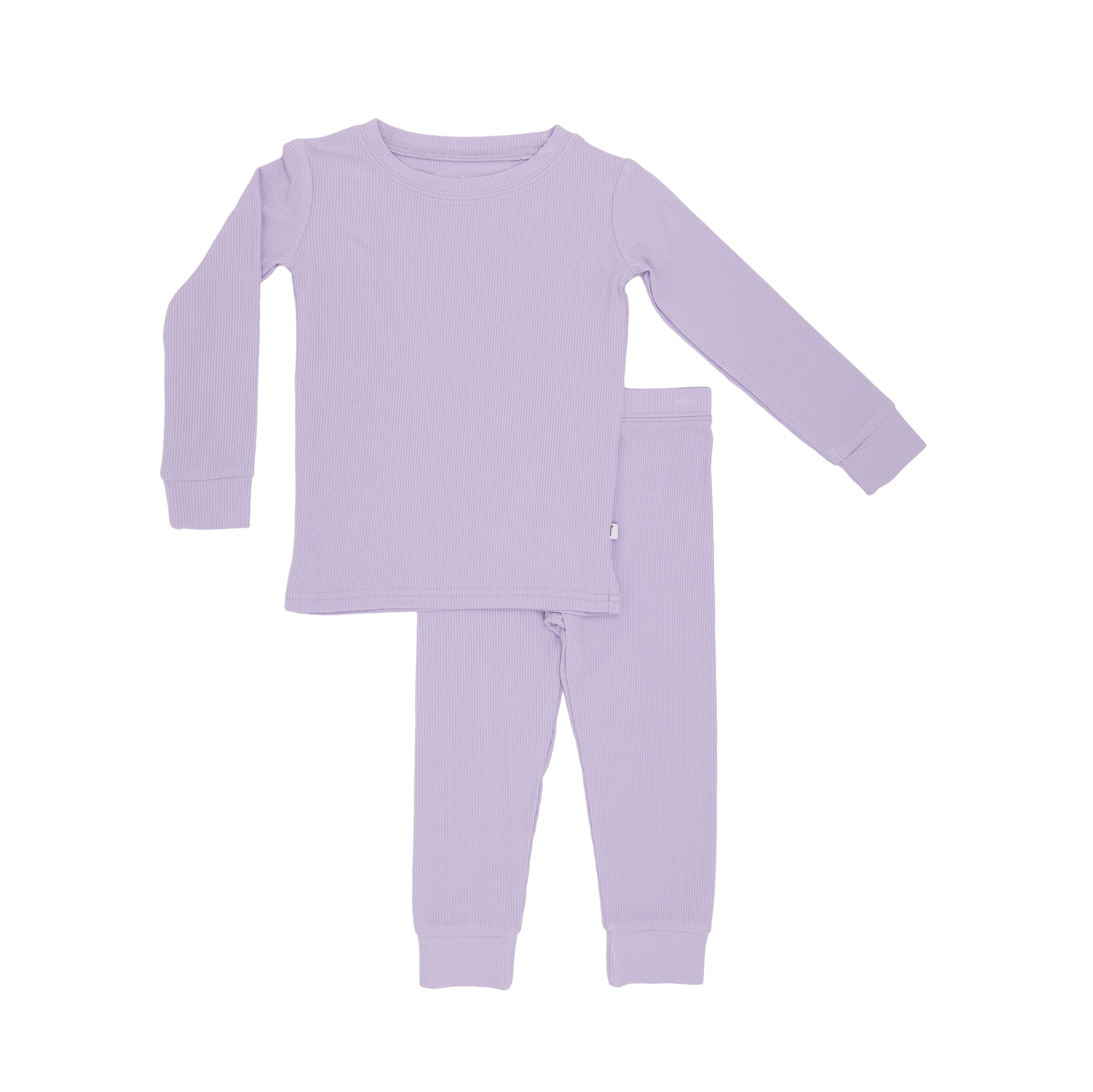 Lavender Small Ribbed Two-Piece Set