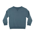 Dark Steel Blue with Brave Embroidered Bamboo French Terry Pullover