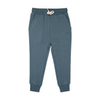 Dark Steel Blue Bamboo French Terry Joggers