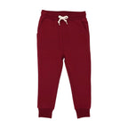 Maroon Bamboo French Terry Joggers