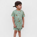 Farm Animals Small Ribbed Shorts Two-Piece Set