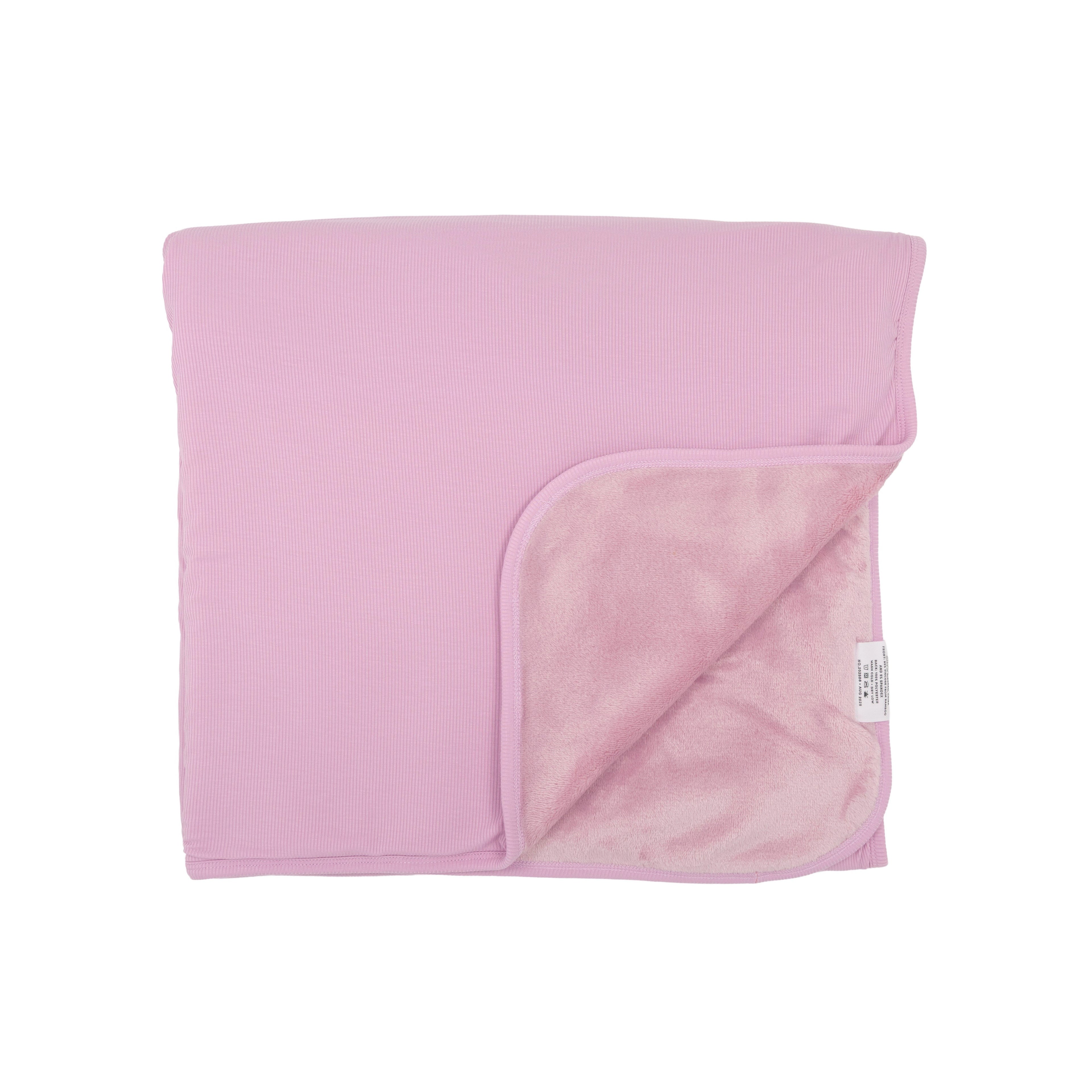 Lilac Mist Small Ribbed Toddler Blanket