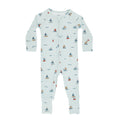 Nautical Boats Small Ribbed Zip Romper