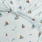 Nautical Boats Twin Sheet With Pillow Case